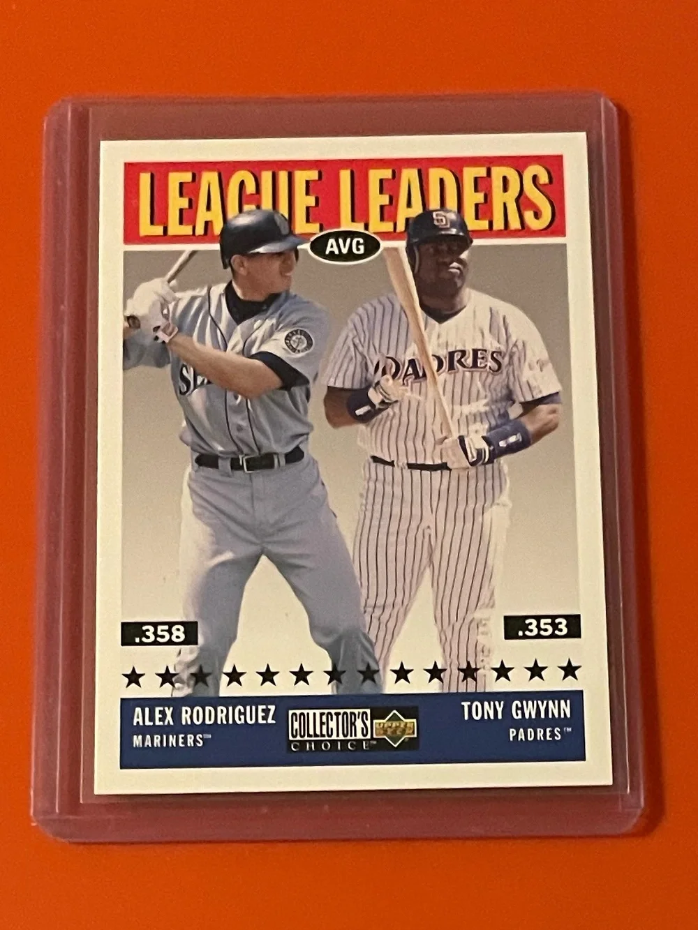 Alex Rodriguez/Tony Gwynn #56 1997 Upper Deck Collector's Choice Baseball Card